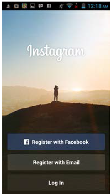 registrasi atau membuat akun Instagram dengan e-mail