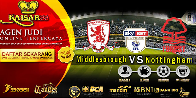 Prediksi Bola Terperceya Liga Championship Middlesbrough vs Nottingham Forest 3 Maret 2020