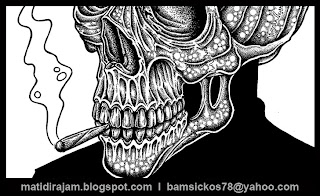 bam sickos pointillism artist, pointillism art, artist for hire, bam sickos art, punk artist