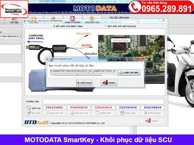   Khôi phục dữ liệu SCU khóa Smartkey xe Honda