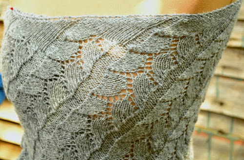 Lace Shawl (lace motif detail)
