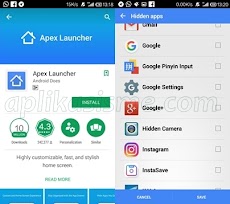 Cara menyembunyikan aplikasi Android menggunakan Apex Launcher