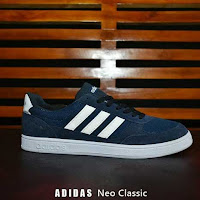  Sepatu Adidas Neo Classic Biru Navy Putih