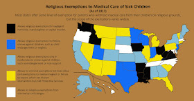 Religious Exemptions to Medical Care of Sick Children - Fall 2017