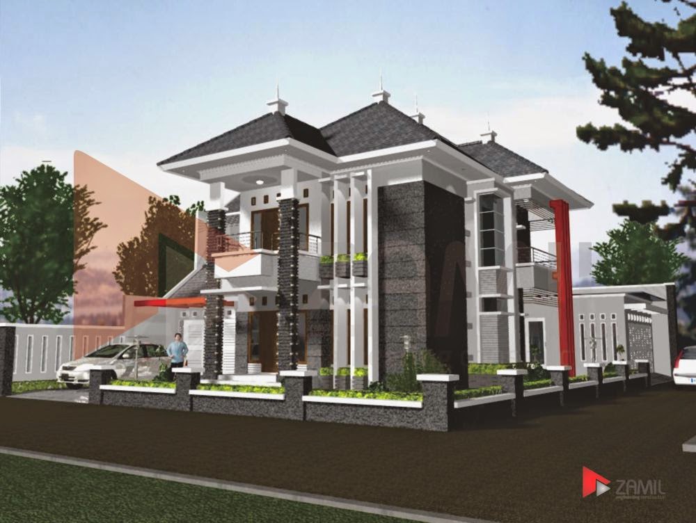 Desain Rumah Minimalis 2 Lantai Bagian Belakang - Gambar 