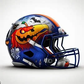 Kansas Jayhawks Halloween Concept Helmets