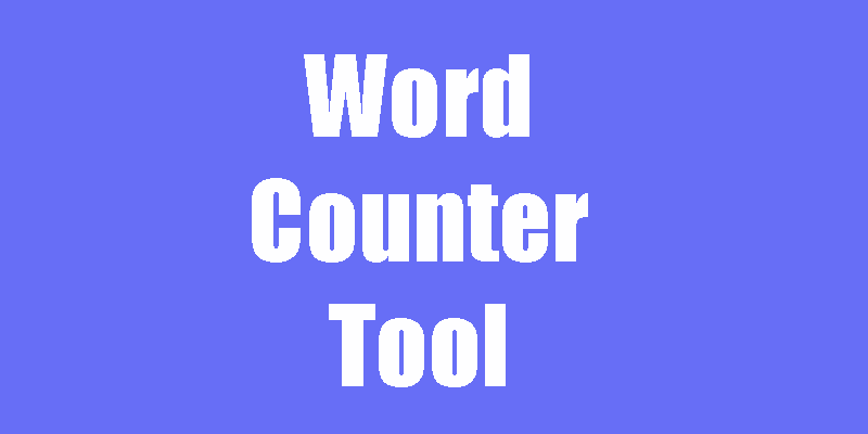 Word Counter Tool