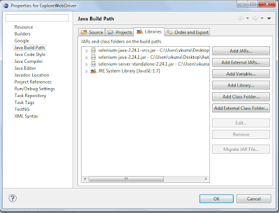 Vamshi Kurra- Adding External jar files in Eclipse