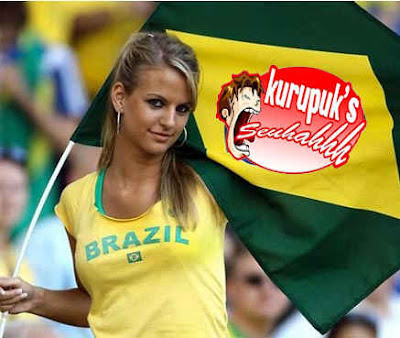 Kerupuk n Suporter Brazil