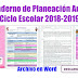 Cuaderno de Planeación Anual Ciclo Escolar 2018-2019