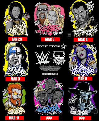 WWE x Urban Aztec Rumble T-Shirt Collection Series 2 by Jesse Hernandez x Footaction