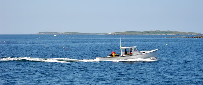 Maine coast lobster boat