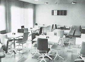 1960s dining room for convalescent facility White Angel Inn located in Phoenix Arizona