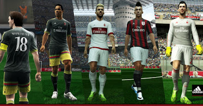 PES 2013 AC Milan 2015-16 Kits By Abdallah El Ghamry