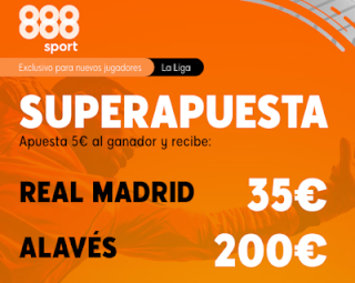 888sport Superapuesta Liga Real Madrid vs Alaves 10 julio 2020