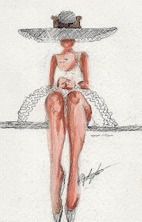 Patient Ballet Dancer Drawing