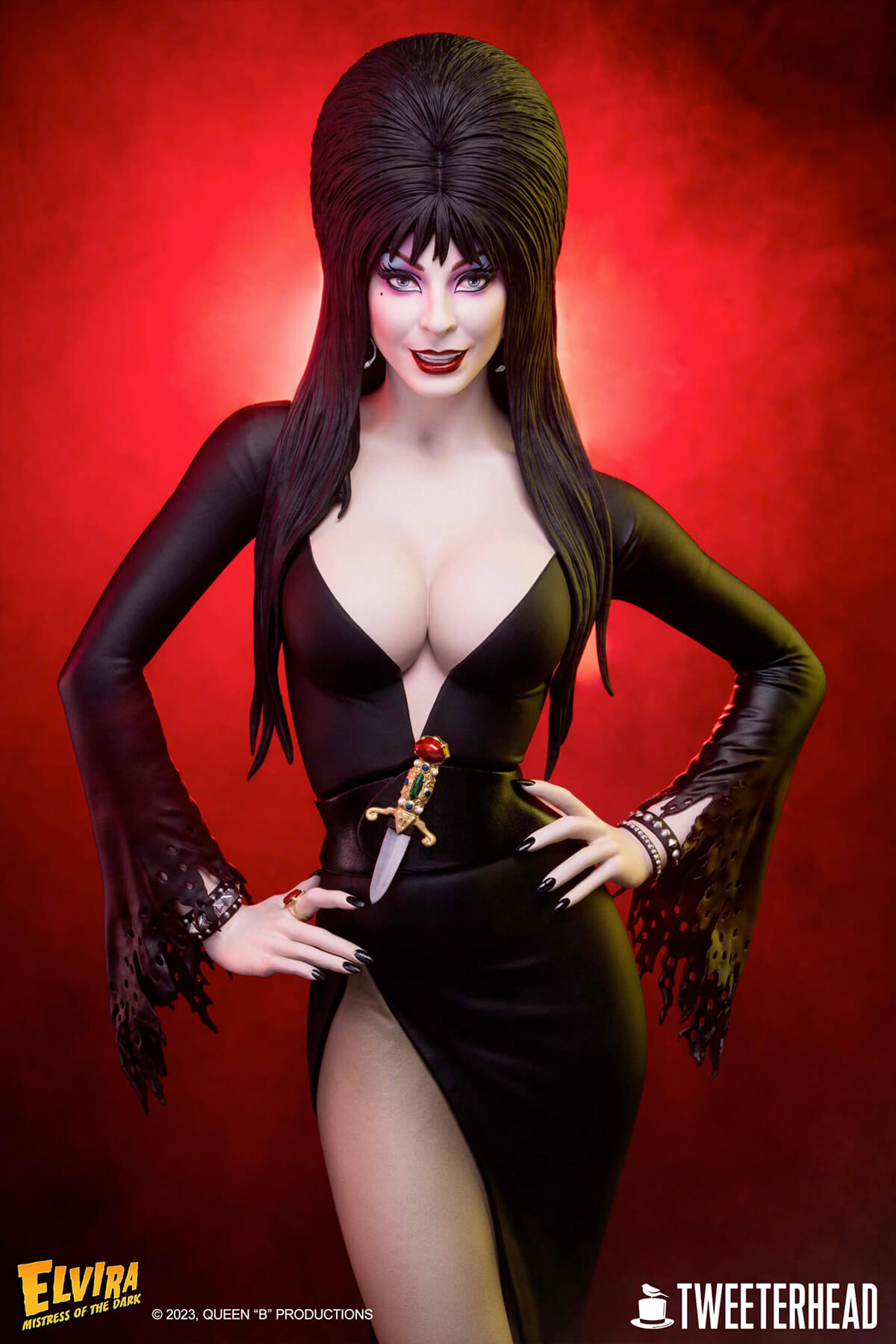 Elvira, a Rainha das Trevas: Uma Maquete de Luxo na Escala 1:4 pela Tweeterhead