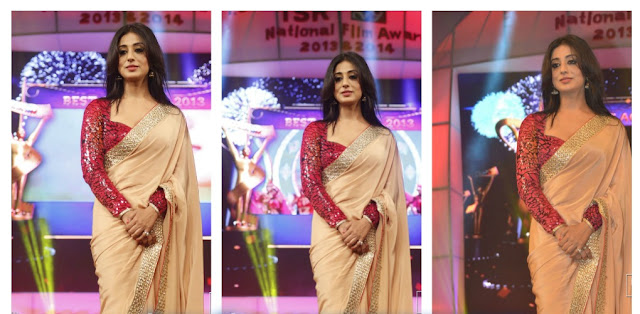 MAHI GILL IN TRANSPARENT SAREE