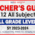 K12 TEACHER'S GUIDE (TG) SY 2023-2024 Free to Download