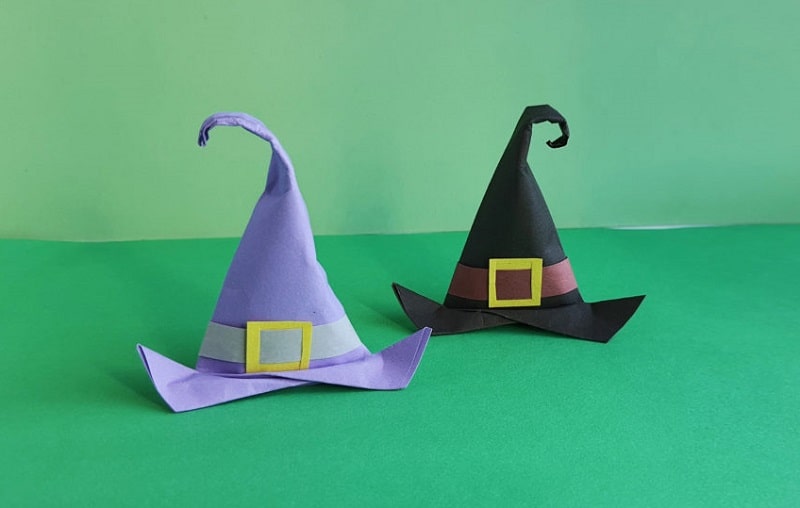 origami witches hats