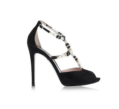 Rene Caovilla High Heeled Open toe with pearl straps