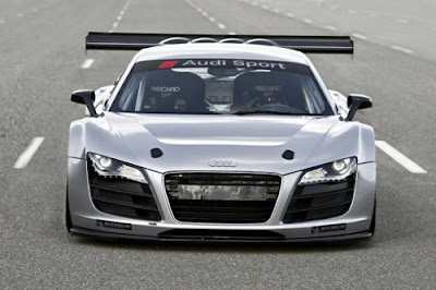 audi r8 gt3 sports car front