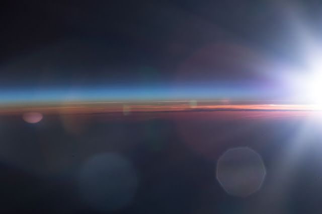 Sunrise seen from the International Space Station