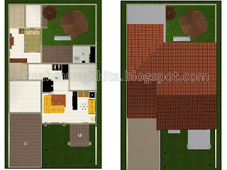 desain rumah mungil minimalis tipe 57