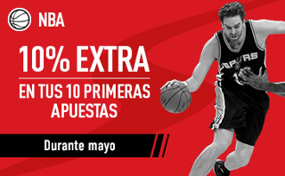 sportium 10% extra ganancias nba mayo 2017