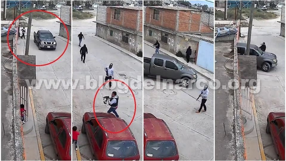 Captan en video el momento en el que sujetos armados privan de la libertad a un hombre en Tepeapulco, Hidalgo