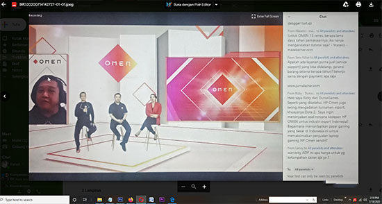 Acara OMEN 15 virtual launch, Selasa, 14 Juli 2020.