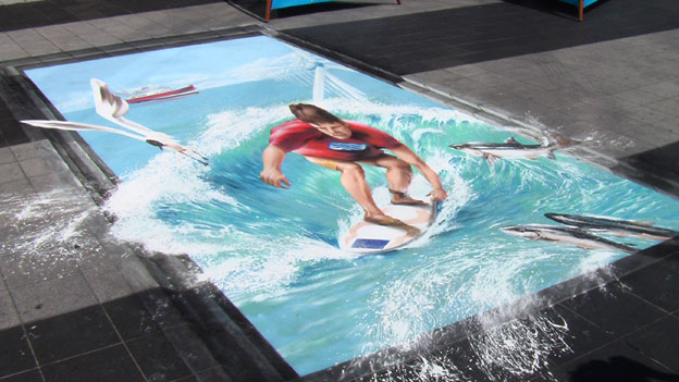 Street painting on canvas | Interesting Creative Designs