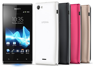 Sony Xperia J harga dan spesifikasi, Android ICS Dengan layar 4 inci