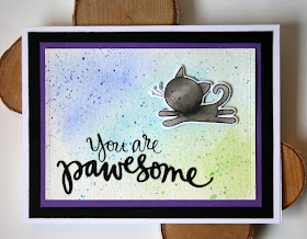 Artsy Watercolor Background Pawesome Cards by Jess Moyer featuring Simon Says Stamp