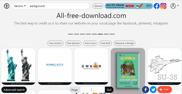 All Free Download 可商用的向量圖、ICON、高清照片、影片素材和英文字體