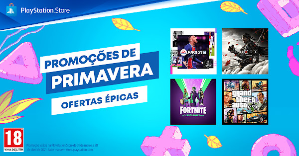 A Primavera chega à PlayStation®Store cheia de descontos únicos em grandes títulos para a PS5™ e PS4™