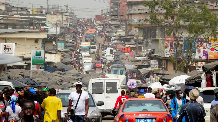 The most important junction and bus station all over the Ivory Coast