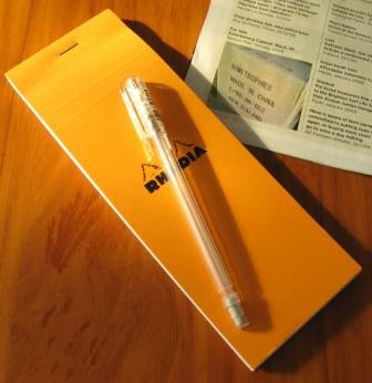 Rhodia Notebook and Caplet A105