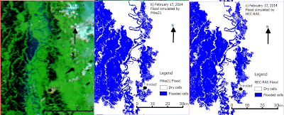 validating 2D flood simulation vs remote sensing flood observation