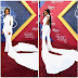 Fashion  Photos/Video: Elise Neal steps out in a white jumpsuit that has a train for the 2016 Soul Train Awards