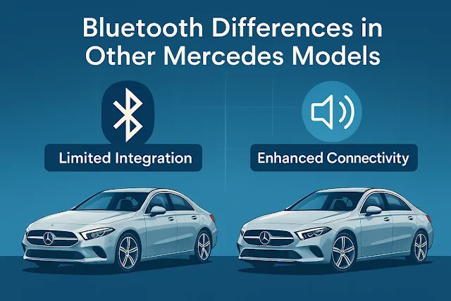 A180以外のベンツ車種とのBluetooth接続の違い
