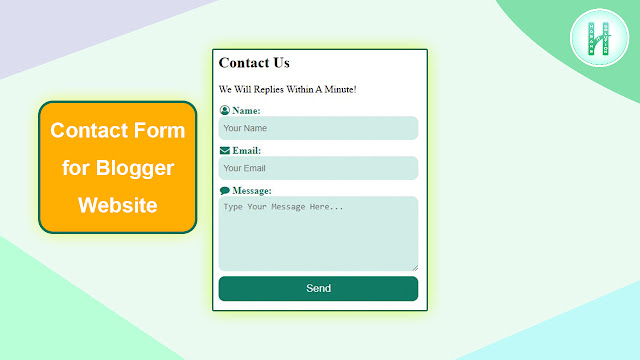 Email Responsive Contact Form for Blogger Website