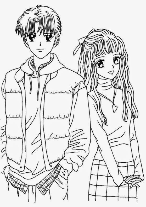 Download Coloring Pages: Anime Coloring Pages Free and Printable