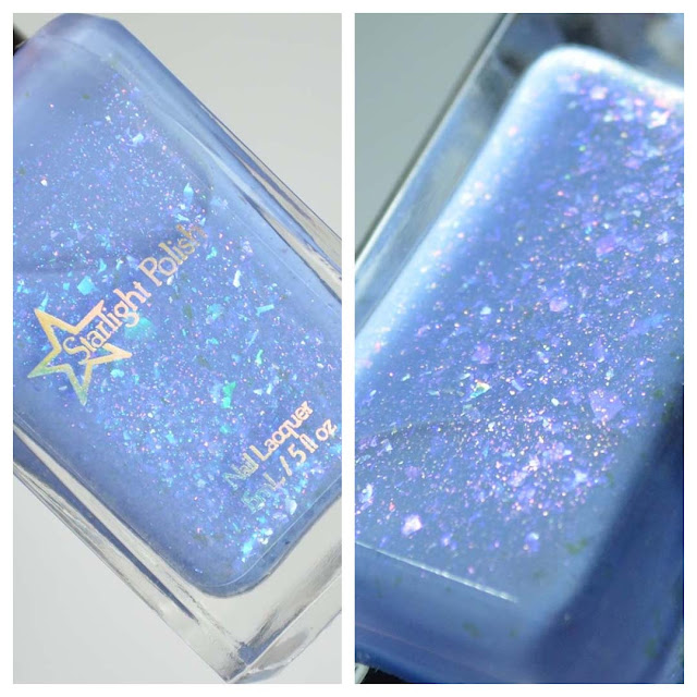 periwinkle flakie nail polish