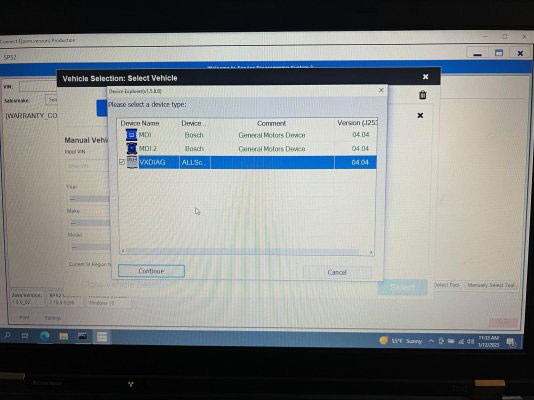 VXDIAG GM & Techline Connect on Lenovo T510 Win10 1