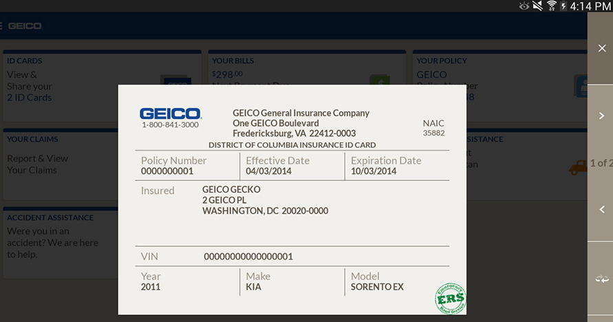 GEICO AUTO INSURANCE COMPANY PHONE NUMBER