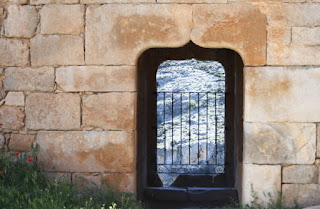 Ventana, arco isabelino,  castillo de Berlanga de Duero, soria, españa