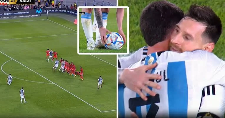 Lionel Messi scores 800th goal of his career with stunning free kick for Argentina