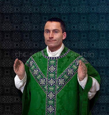 Green Gothic vestments