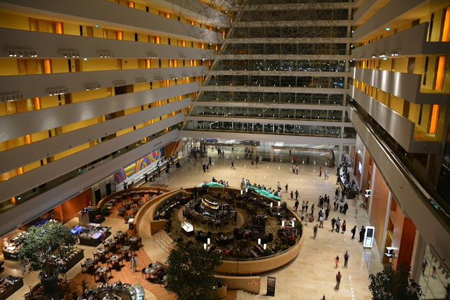 Marina Bay Sands at night lobby